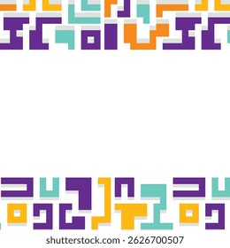 Background with colorful lines shapes abstract stylish mosaic flat design.