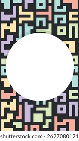 Background with colorful lines shapes abstract stylish mosaic flat design.