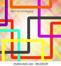 Background with colorful lines. Vector illustration. Eps 10