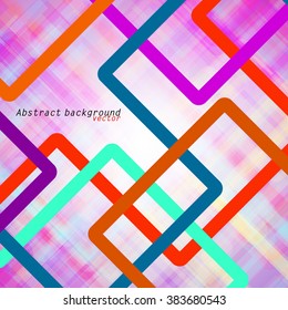 Background with colorful lines. Vector illustration. Eps 10