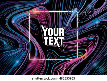 background with colorful mixing stream for your text