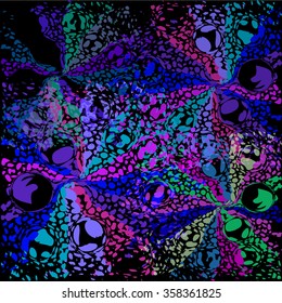Background colorful paint stains. Vector