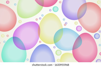 Background colorful painted eggs vector illustration. Happy Easter