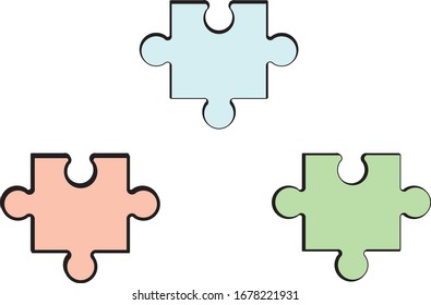 background colorful puzzle for fun
