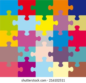 background colorful puzzles