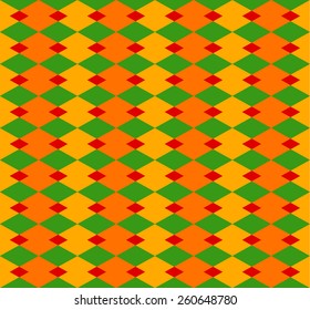 Background with colorful rhombus of different sizes