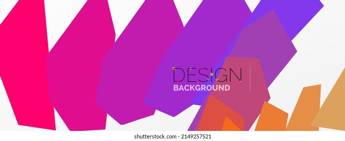Background colorful shapes template. Wallpaper for concept of AI technology, blockchain, communication, 5G, science, business and technology