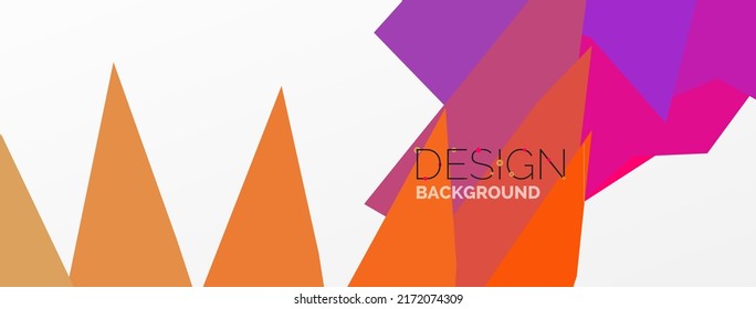 Background colorful shapes template. Wallpaper for concept of AI technology, blockchain, communication, 5G, science, business and technology