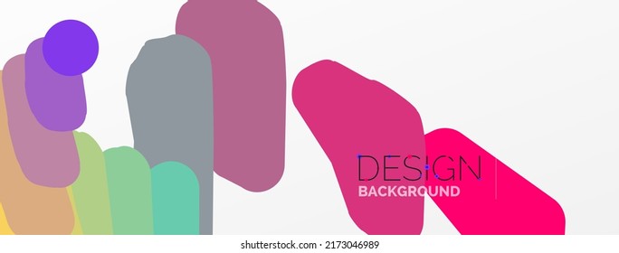 Background colorful shapes template. Wallpaper for concept of AI technology, blockchain, communication, 5G, science, business and technology