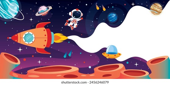 Background Of A Colorful Space