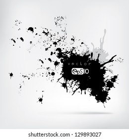 Background with colorful spots and frame for text