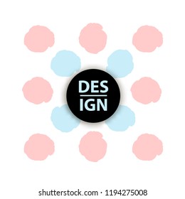 Background with colorful spots. Vector illustration.