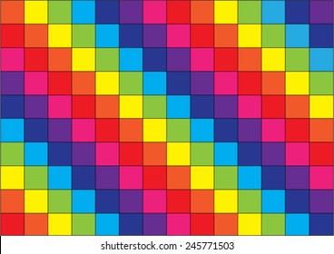 background with colorful squares