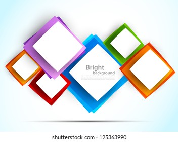 Background with colorful squares. Abstract illustration