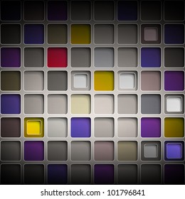 Background with colorful squares. Eps 10