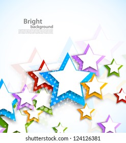 Background with colorful stars