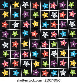 background with colorful stars