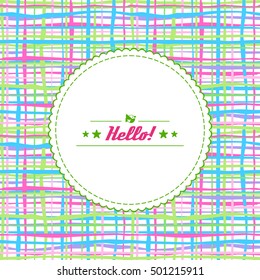 Background - colorful stripes and lines. Vector.
