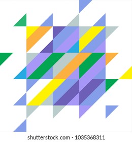 Background of colorful triangle or geometric shapes for background or backdrop ESP10.