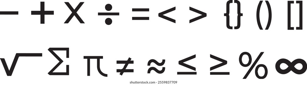 background colorful vector math symbols designs