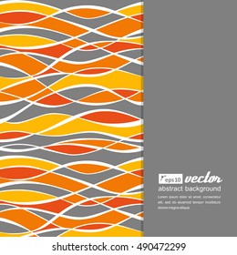 Background - colorful waves and lines. Vector.