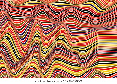 Background with colorful wavy line. Vector illustration
