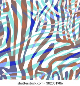 Background with colorful Zebra skin pattern