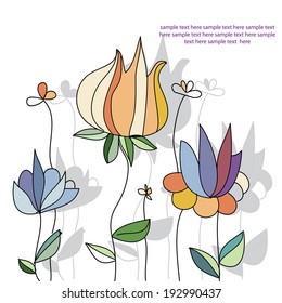 the background colors and text style