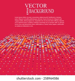 Background with the coloured circles in a vector. Eps10 perspective illustration