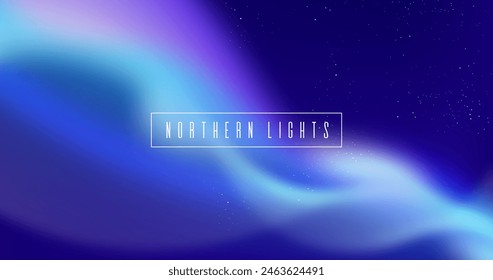 Hintergrund mit bunten Nordlichter Vektorgrafik Design in eps 10