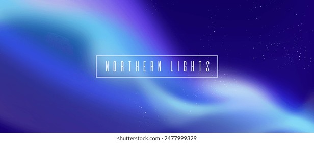 Background with colourful northern lights vector design in eps 10