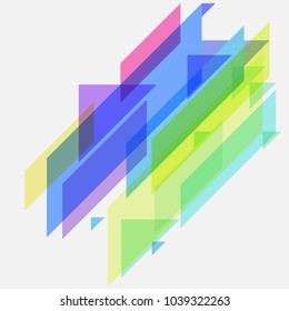 Background of colourful triangle or geometric shapes with copy space for background or backdrop ESP10.