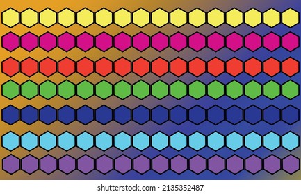 background with a combination of colorful patterns