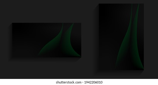 Hintergrund mit einer Kombination aus dunklen und grünen abstrakten Farben für Kartenhintergründe, -deckel, Bildschirmhintergründe, -banner