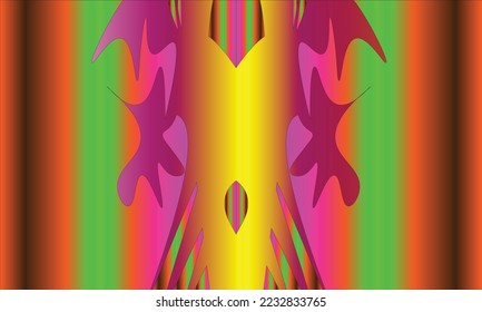 fondo de color rosa, amarillo, violeta, verde, marrón oscuro y naranja