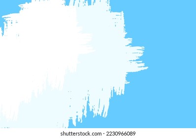 Hintergrundkombination aus weißen Bürsten und blauem Hintergrund