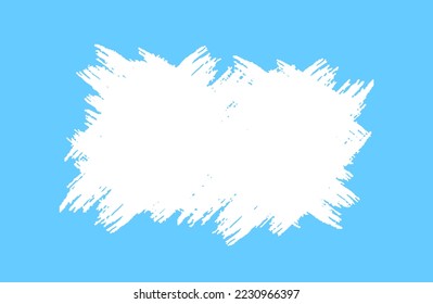 combinación de fondo de pinceles blancos y fondo azul
