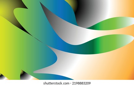 background with a combination of yellow, green, blue and white a little black