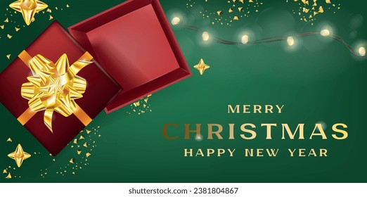 The background combined with graphics create a unique design for holiday cards, invitations or banners. 3D vector illustration object for various festive events, creates a festive mood.