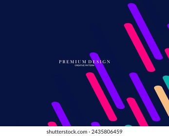 Fondo para la composición de formas de arte de línea minimalista coloridas con un concepto moderno.