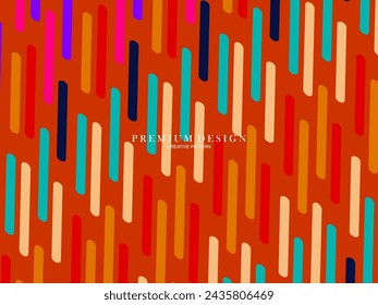 Background for the composition of colorful minimalist line art shapes with a modern concept.