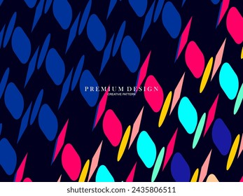 Background for the composition of colorful minimalist line art shapes with a modern concept.