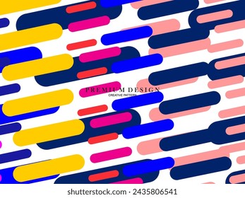 Fondo para la composición de formas de arte de línea minimalista coloridas con un concepto moderno.