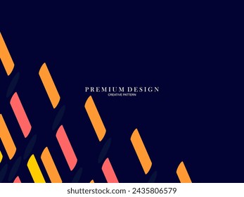 Fondo para la composición de formas de arte de línea minimalista coloridas con un concepto moderno.