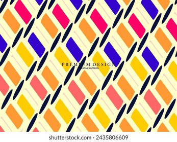 Background for the composition of colorful minimalist line art shapes with a modern concept.