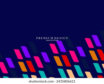 Background for the composition of colorful minimalist line art shapes with a modern concept.