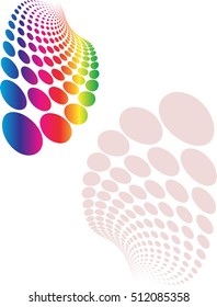 Background Composition Halftone Vector Art