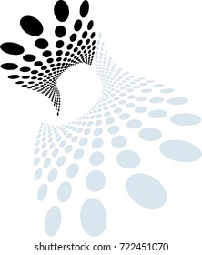 Background Composition, Halftone Vector Illustration