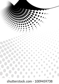 Background Composition, Web Template (Halftone) Vector Illustration