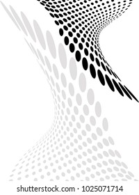 Background Composition, Web Template (Halftone) Vector Illustration